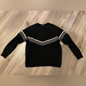 White Fox x Sarahs Day Dalmatian crew neck sweatshirt medium